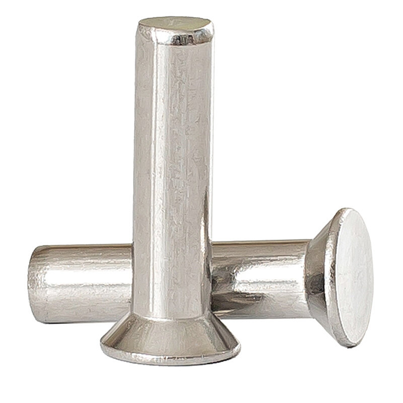 。M2M3M4M5M6 304不锈钢沉头铆钉GB869平锥头实心铆钉*8-10-12-20