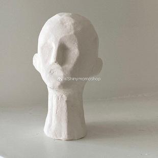 SHINY MOMO粗旷纹理抽象艺术香薰石膏摆件