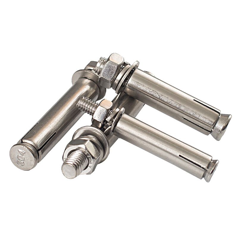 。304不锈钢膨胀螺丝拉爆螺杆加长膨胀螺栓爆炸M6M8M10M12M14M16M