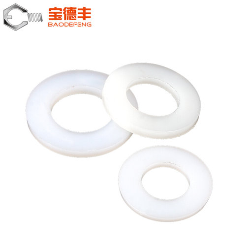 。平垫圈加大尼龙垫片塑料垫圈绝缘塑胶圆形平垫M2M3M4M5M6M8M10M