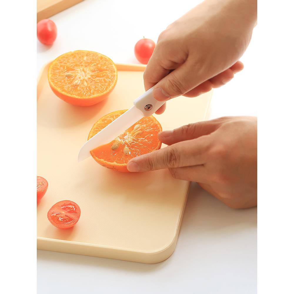 岩井成器 出口日本折叠陶瓷水果刀 纯白ins宿舍家用切水果削皮刀