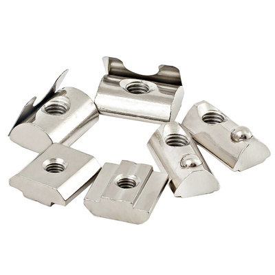 。铝型材T型螺母 滑块/钢珠/单点弹片 欧标国标20/30/40/45M4M5M6