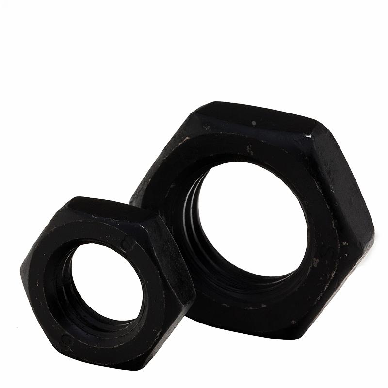 8.8级GB6173/6172 发黑细牙/标准牙强六角薄螺母细牙薄螺母M8-M56