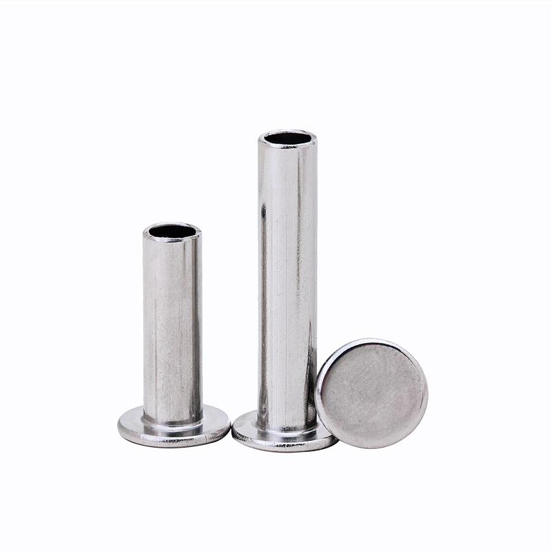 304不锈钢扁平头半空心铆钉 扁平头铆钉 半空心铆钉GB875 M5