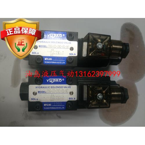 YUDAO电磁阀液压阀换向阀 DSG-02-2B2-DL DSG-02-2B2-LW质保一年