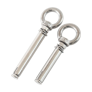 。浴当家304不锈钢带圈膨胀螺栓吊环膨胀螺丝吊床秋千环M6M8M10M1