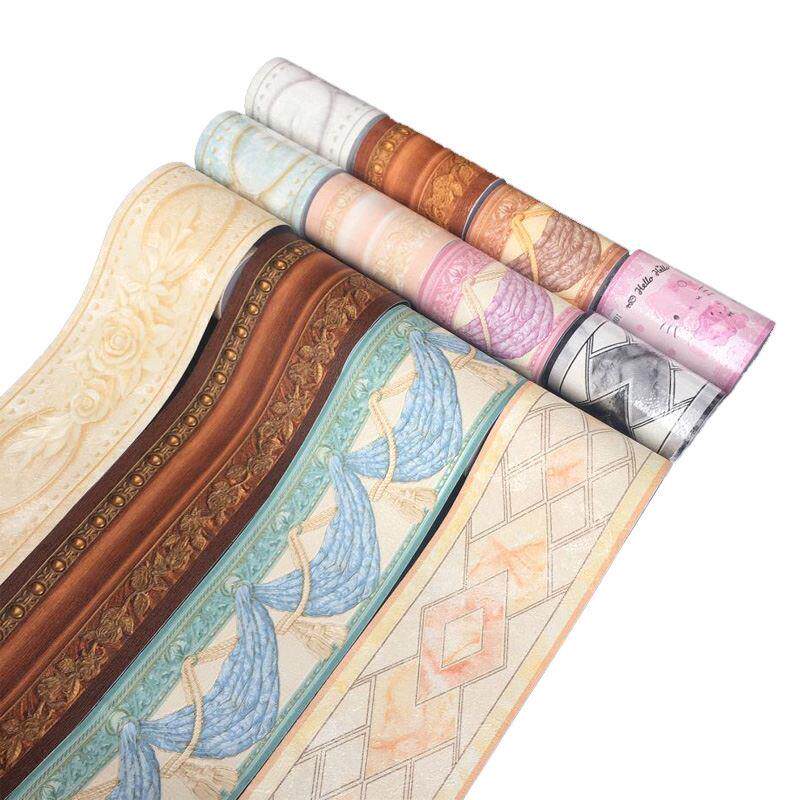 自粘欧式3d立体腰线墙贴纸墙面门框防水卫生间墙裙背景墙框贴线条