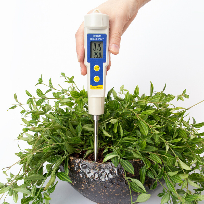 。土壤EC计PH值测试仪EC315盐度计土质肥力值花草种植酸碱度检测