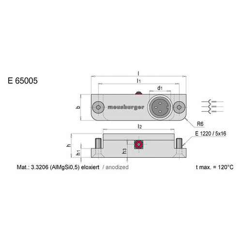 。模具 模斯堡Meusburger行程限位开关E65005/16/3 顶针板复位