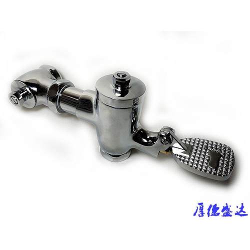全铜体脚踏式蹲便器冲水阀 脚踏阀 大便冲洗阀厕所便池脚踩延时阀