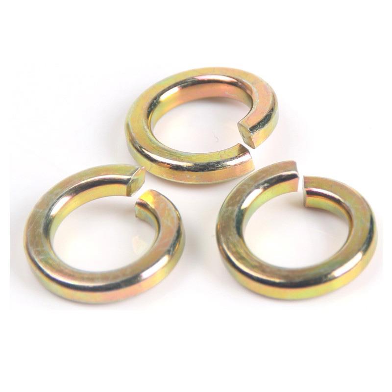 M3-M30彩锌弹垫 黄锌垫圈 弹簧垫 镀黄锌弹垫 镀彩锌弹垫圈GB93