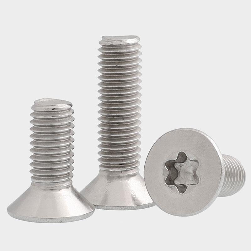 M2M2.5M3304不锈钢沉头梅花螺丝钉平头防盗螺钉*3x4x5x6x8x20mm