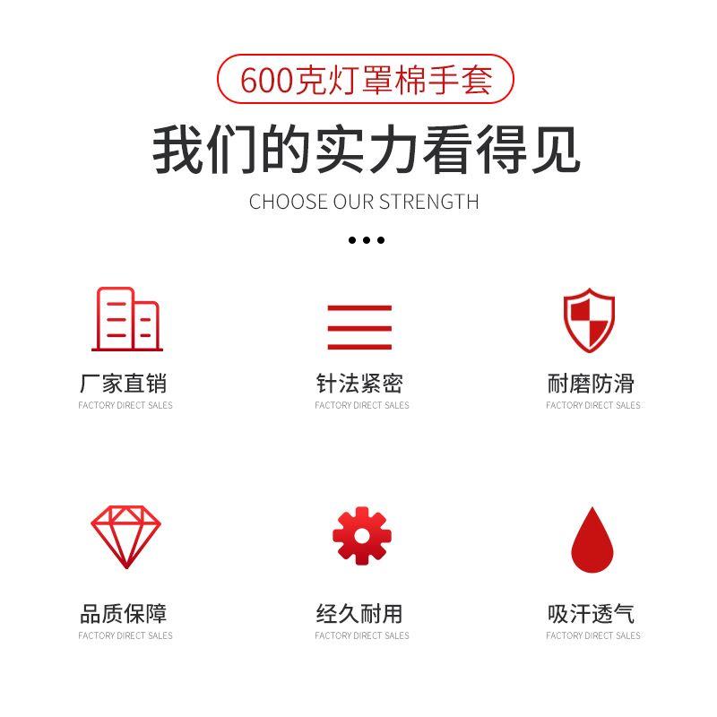 劳保线手套男女工地干活耐磨工作劳动加厚防滑白棉纱棉线尼龙手套