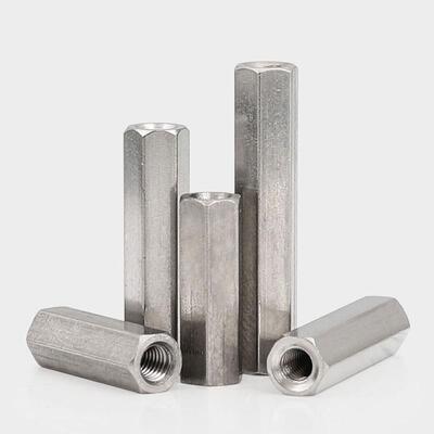 M5M6304不锈钢双通六角接线柱隔离柱加长螺母*10/12/16/40/50/90