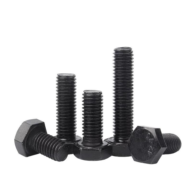 黑色304不锈钢外六角螺丝全牙加长螺栓螺杆螺钉M3M4M5M6M8M10M12