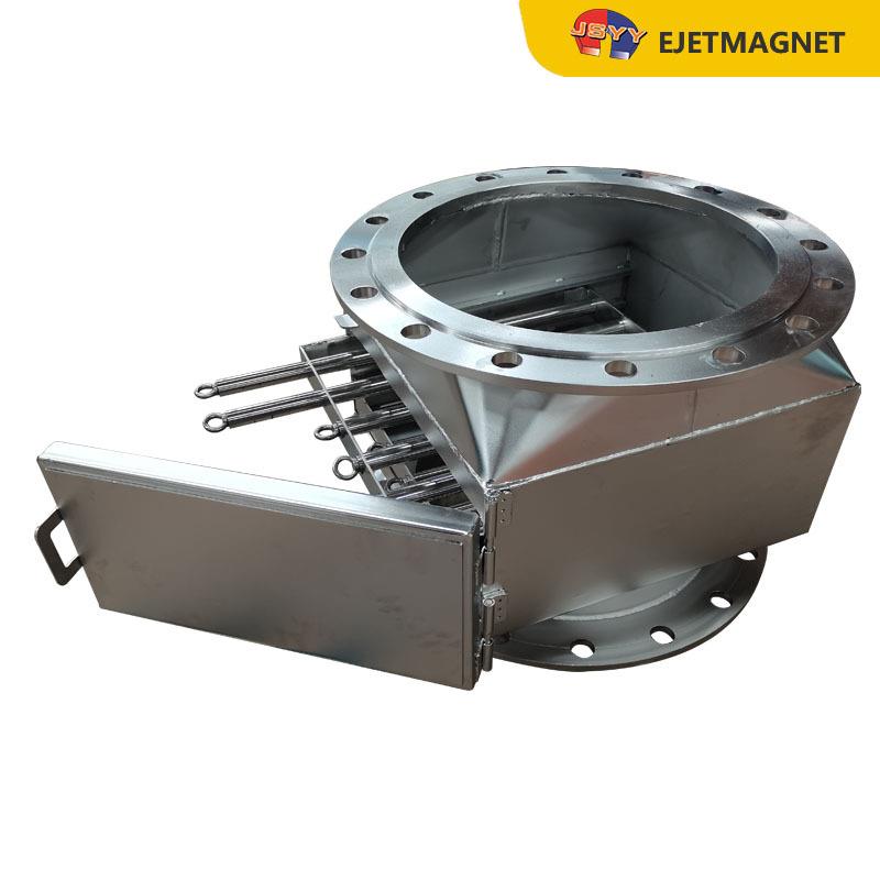 抽拉式磁力架粉体除铁316L不锈钢永磁干式抽屉式管道除铁器