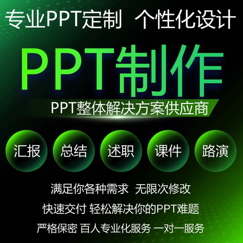 ppt代制作 ppt制作设计高级模板美化修改工作汇报课件ppt高端定制