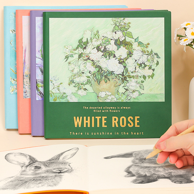 大号绘画本油画方形素描笔记本子