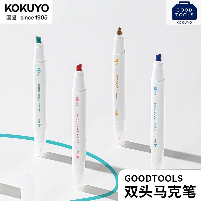 日本国誉GOODTOOLS双头荧光笔图片