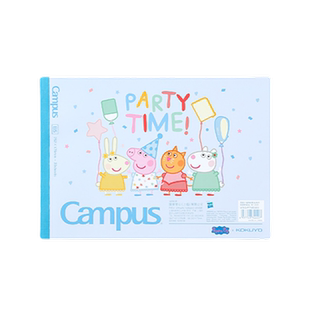 日本kokuyo国誉图画本小猪佩奇Campus马克本B5卡通绘画本A4幼儿园儿童小学生绘画美术本子手绘空白涂鸦素描本