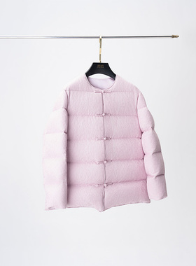 门里门外粉紫色羽绒外套BC25QW1212A