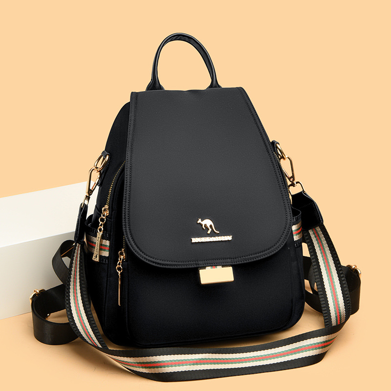 牛津布双肩包女2025新款女士旅游背包大容量休闲多功能背包单肩包