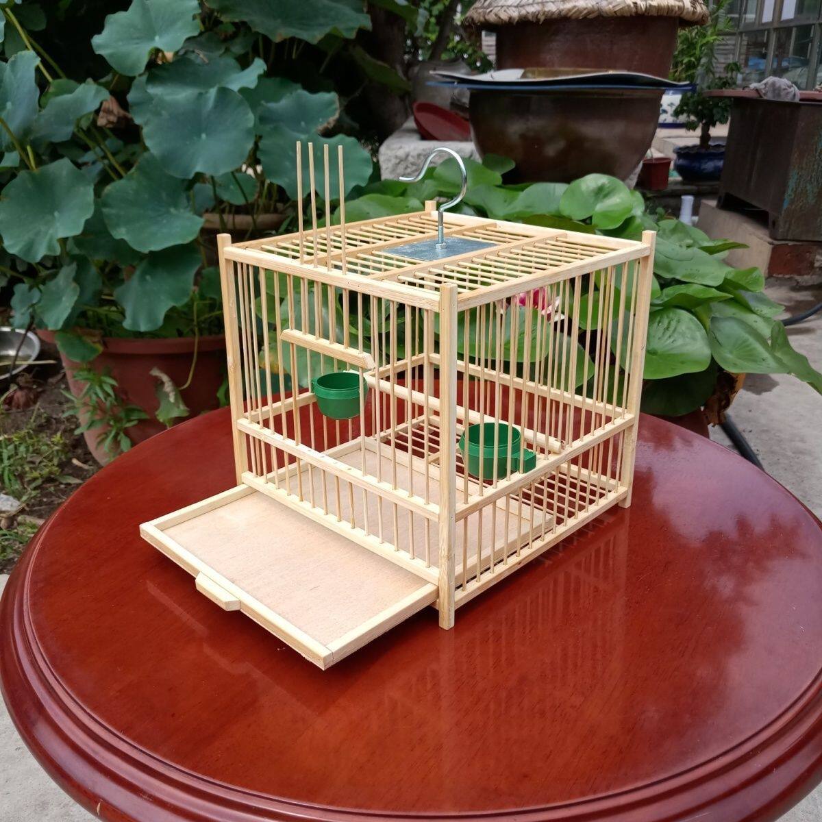 鸟笼清场处理绣眼笼贝子柳莺笼文鸟笼20见方小鸟笼纯手工制作