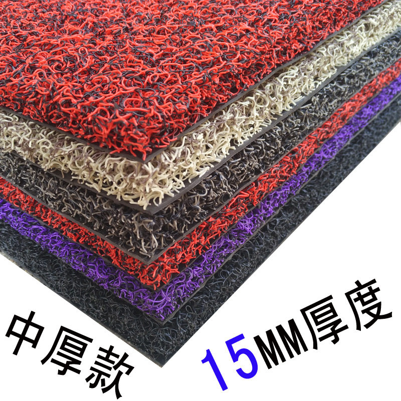 2026薄丝圈地垫门垫门口塑料pvc地毯浴室厨房卫生间防滑防水马年