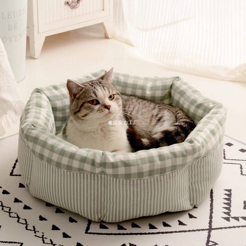 凉席狗窝夏季凉窝宠物用品圆形四季通用宠物窝猫窝猫咪窝猫窝座垫