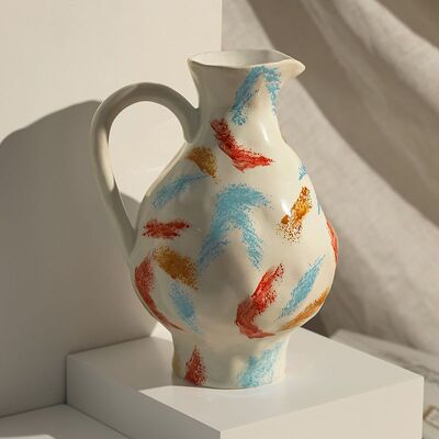 北欧艺术树脂花瓶ins高颜值家居高档上档次插花水养客厅装饰摆件