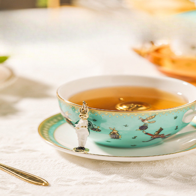 茶滤兔子茶漏爱丽丝滤茶器可爱泡茶器吊坠茶滤茶叶过滤器