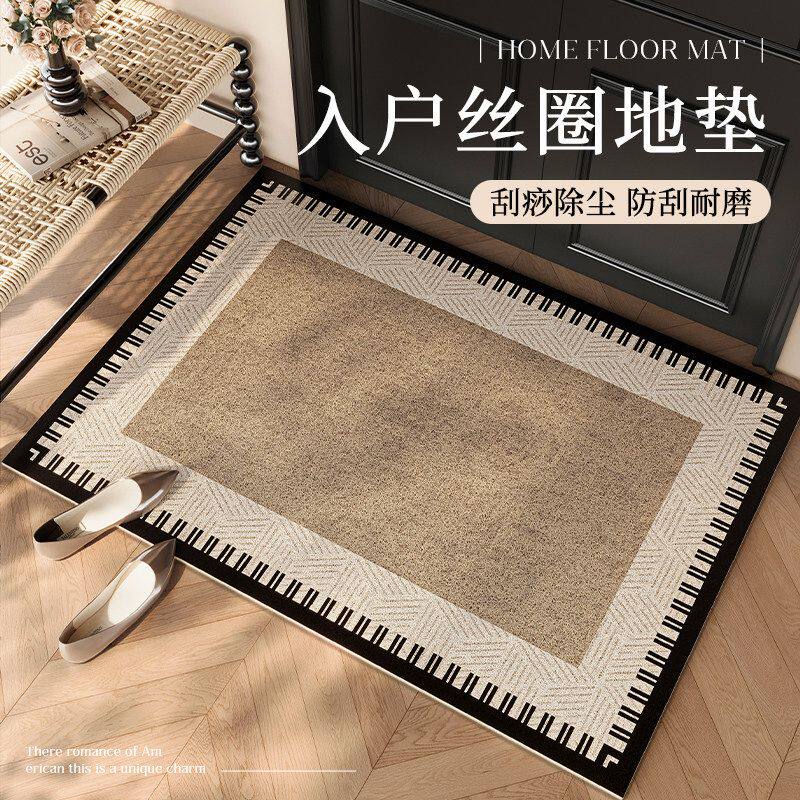 丝圈入户门地垫高级感家用进门门口耐脏脚垫玄关门外防滑地毯门垫