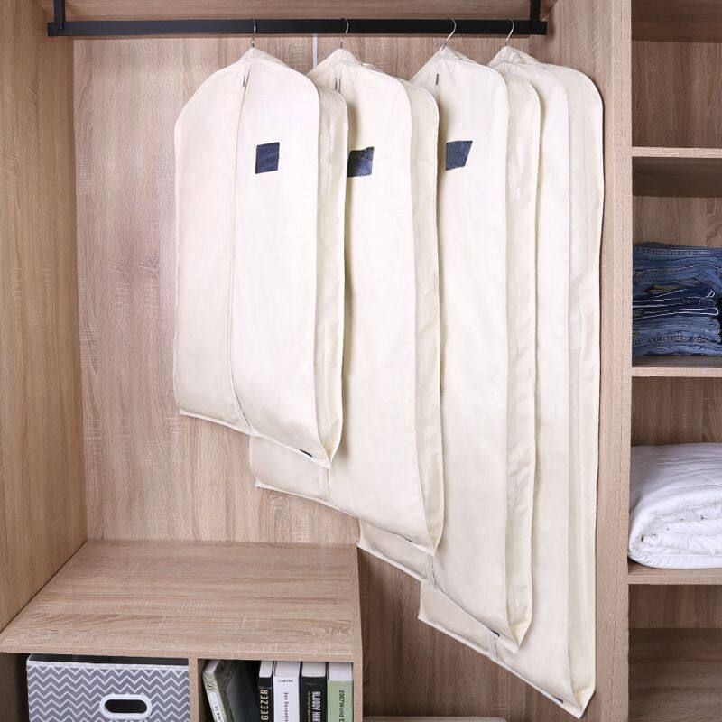 透气皮草貂皮大衣衣服防尘罩可水洗衣服挂式衣物袋家用棉布防尘袋