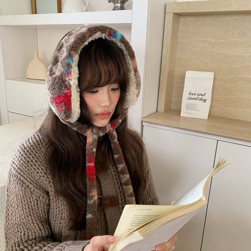 ins韩系复古毛绒耳罩女冬骑行护耳朵套防冻防寒耳包耳捂保暖耳帽