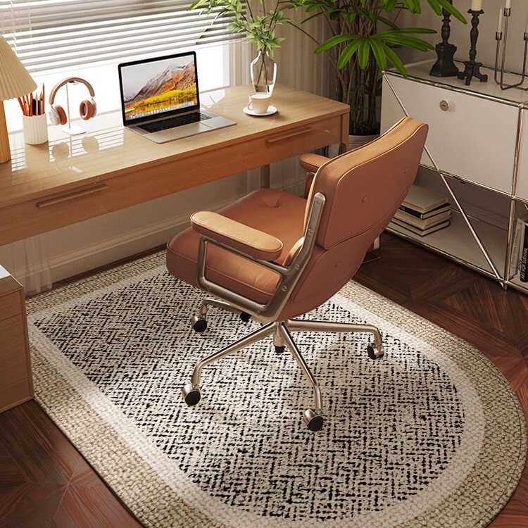 高级感拱形电脑椅地垫梳妆台椅子脚垫书房电竞椅转椅书桌下地毯