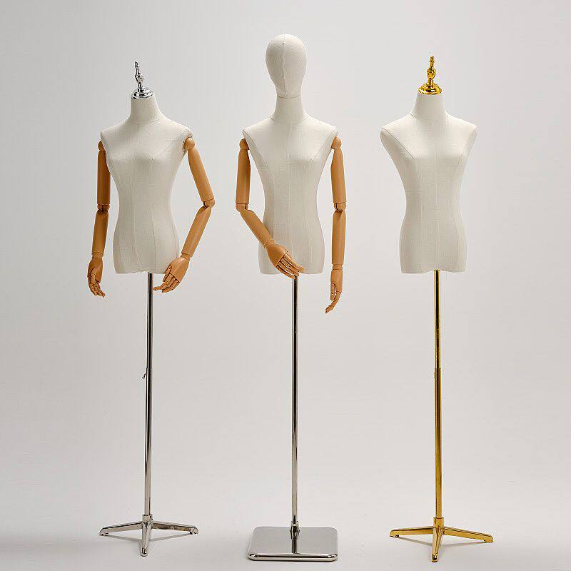 服装店模特道具橱窗展示架子韩版衣服假人偶体型带头半身女模特台