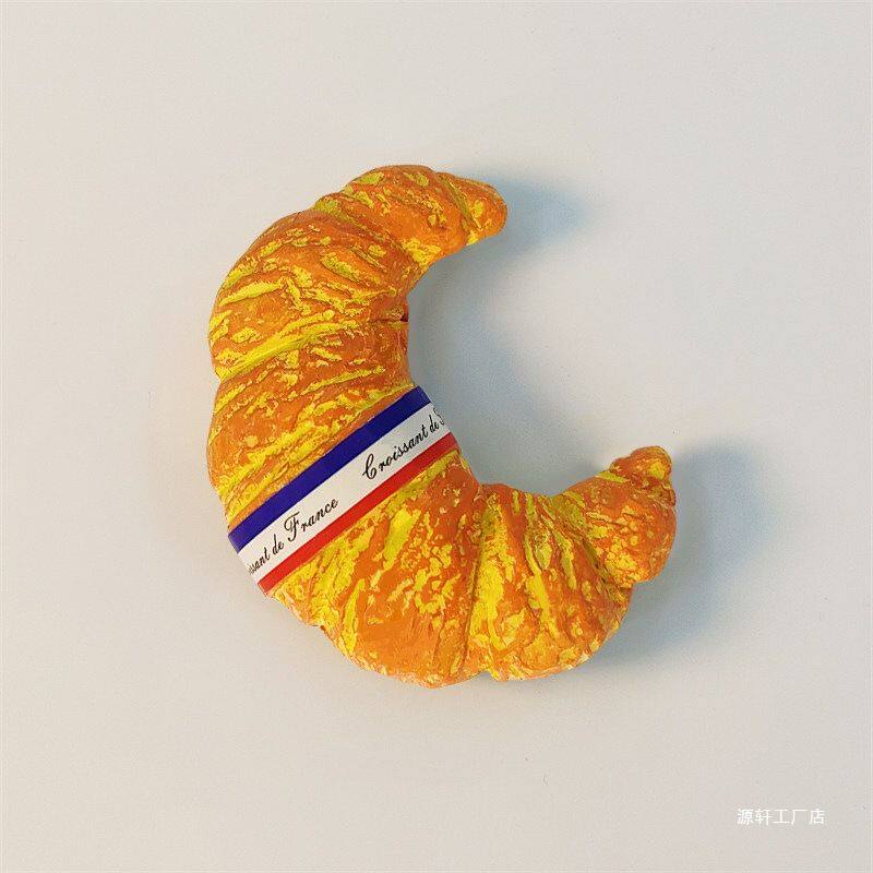 法国人文特色牛角包装饰旅游纪念品树脂彩绘家居装饰磁性冰箱贴无