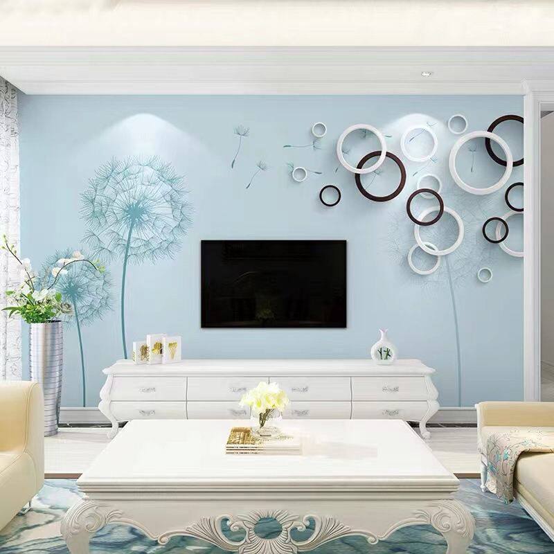 工厂 3d客厅电视背景影视墙壁画 画装饰5d墙布自粘壁纸大气壁