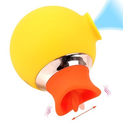 Cute Duck 2 In 1 Vibration Sucking Vibrator Clitoris Stimula