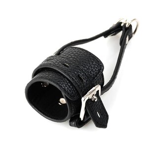 PU Leather Scrotum Testicle Stretcher Sex Toy For CBT Adult