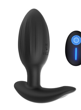 silicone anal plug prostate vibration wireless remote contro