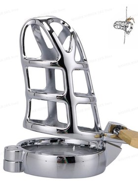 Metal Cock Cage Male Chastity Device BDSM Sex Toys for Men P