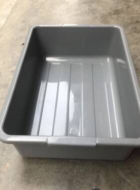 现货供应pp塑料灰色安检盆 长方形餐具收纳盆620*395*170塑料白盆