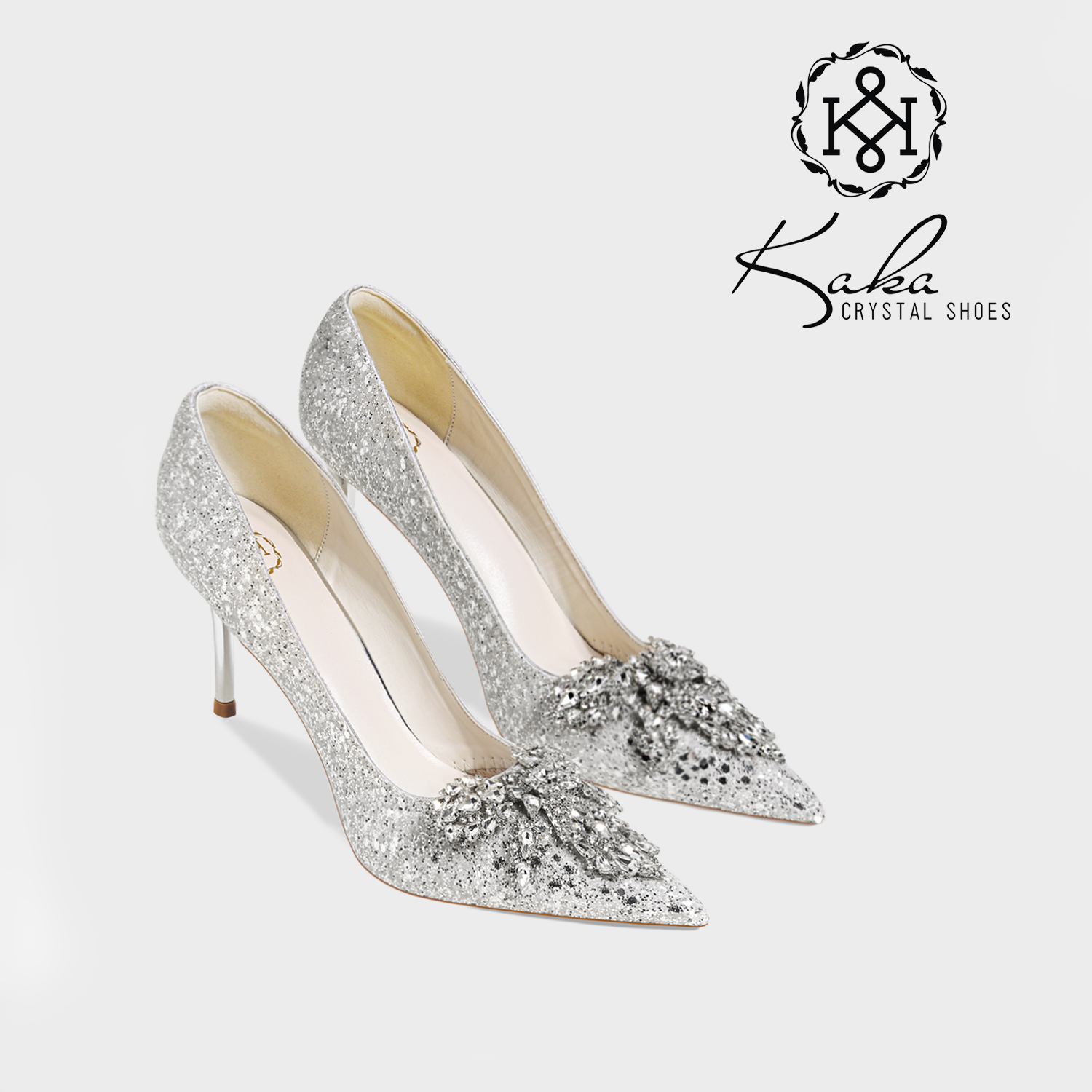 KAKA水晶鞋2025新主婚纱绝美婚鞋