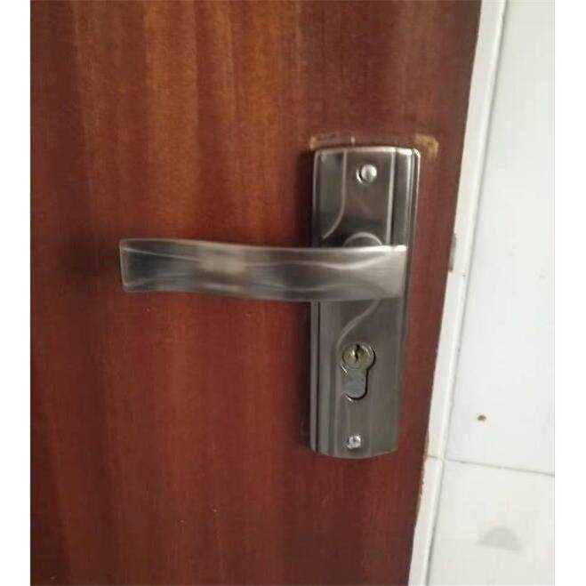 老式铁面板门锁室内室内钢木门锁小50门把手门锁锁具卧室房门锁