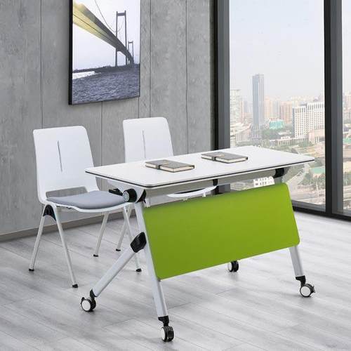 折叠培训桌会议长条桌多功能移动培训桌椅组合双人办公桌简易课桌
