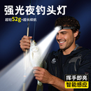 头灯2025新款 感应钓鱼专用超长续航夜钓照明灯 强光超亮小型头戴式