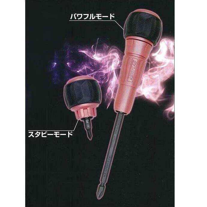 日本新龟SUNFLAG长短组合体双手柄一十字4合1两用螺丝刀6920-RJ