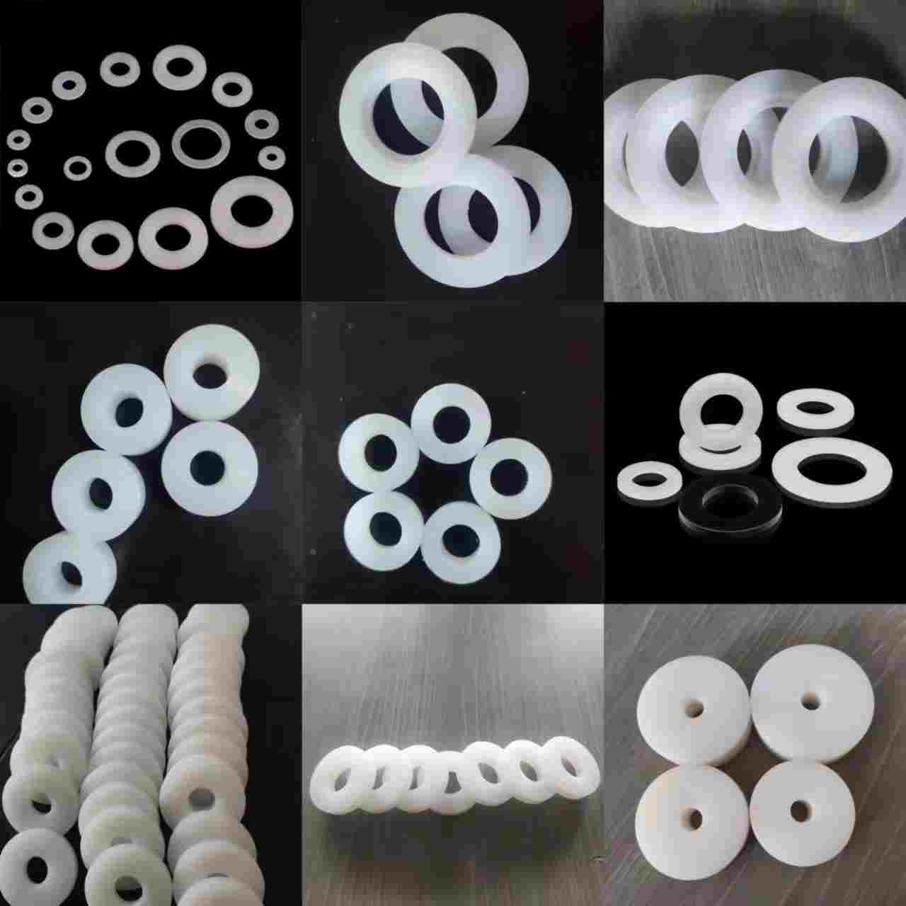 PA66尼龙垫片塑料绝缘垫圈加厚螺丝平垫圈m6m7m8m9m10~m20可定做