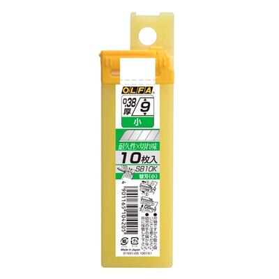 日本OLFA欧发小号美工刀刀片SB10K/SB50K锋利墙纸 壁纸刀片0.38厚